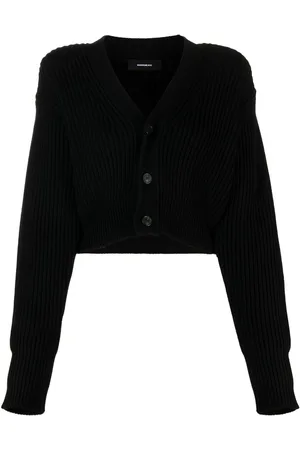 WARDROBE.NYC Cropped cardigan i strik