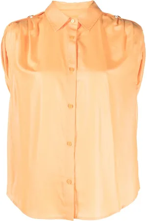 DKNY Bluse med skulderdetalje