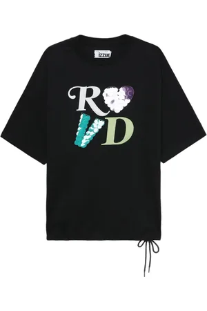 Izzue T-shirt med paillet-udsmykning