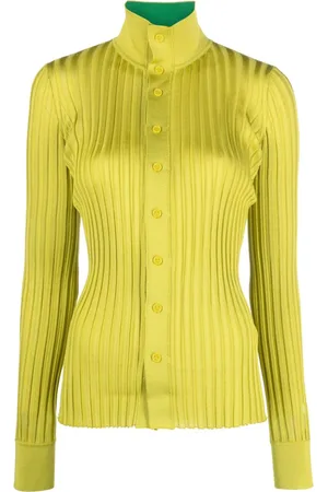 Bottega Veneta Ribstrikket cardigan i silke