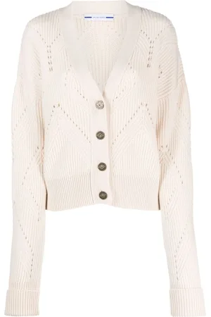 Jacob Cohen Cardigan i openwork-ribstrik