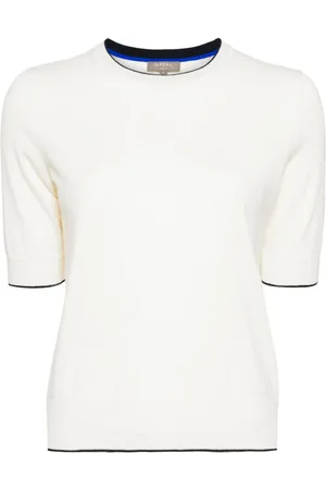 N.PEAL Finstrikket T-shirt