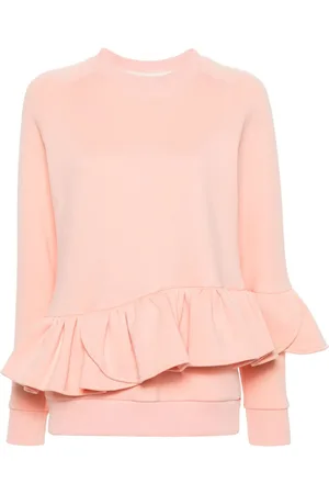 Ioana Ciolacu Toffee-sweatshirt med peplum