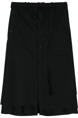 YOHJI YAMAMOTO Cropped slå om-bukser