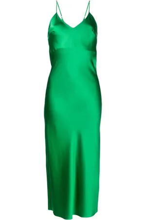 Gilda & Pearl Mellemlang Sophia slip-kjole i silke