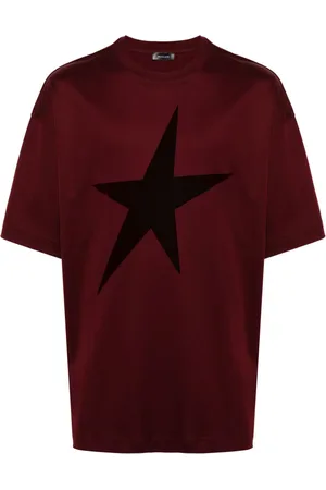 MUGLER T-shirt med stjerne-flock-tekstur
