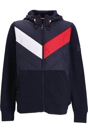 Tommy Hilfiger Hættetrøje med chevron-tryk og lynlås