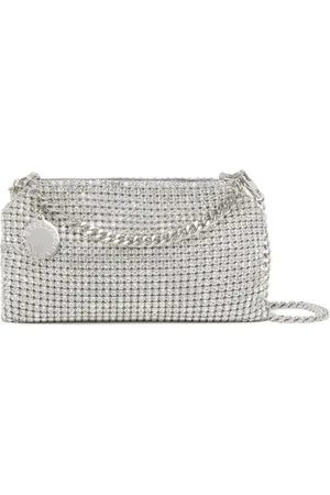 Stella McCartney Mini Falabella skuldertaske med krystaludsmykning