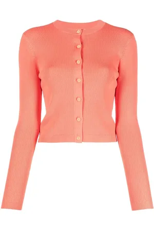 Ralph Lauren Cardigan med knapper og ribstrikket kant