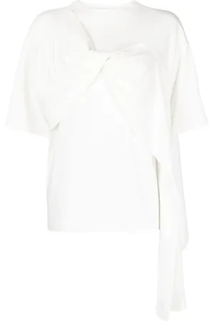 GOEN.J T-shirt med snoet detalje