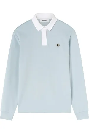 AMBUSH Stribet sweatshirt med polokrave