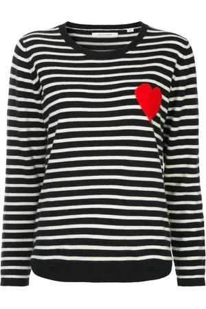 Chinti & Parker Stribet Breton trøje med hjerte