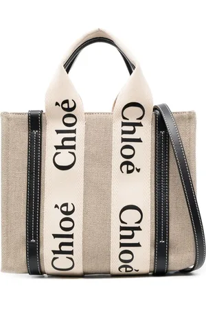 Chloé Woody tote med logotryk