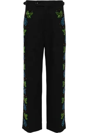 BODE Perledekorerede Concord bukser med broderi