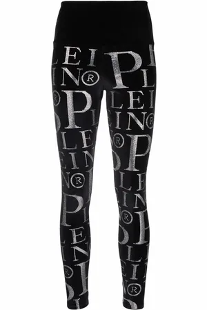 Philipp Plein Højtaljede leggings med logotryk
