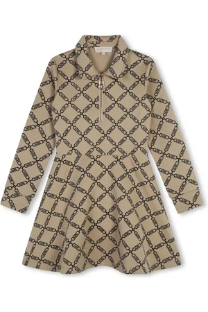 Michael Kors Kjole med lange ærmer og logotryk
