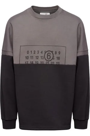 Maison Margiela Sweatshirt med nummer-motiv og rund hals