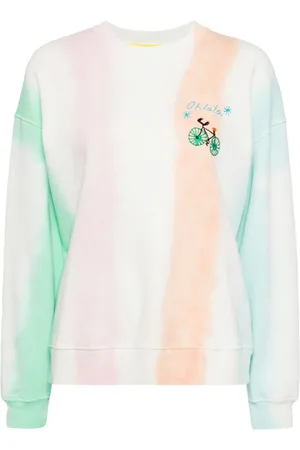 MIRA MIKATI Sweatshirt i økologisk bomuld med batiktryk