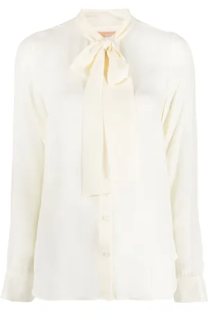 Michael Kors Bluse med sløjfe og knapper