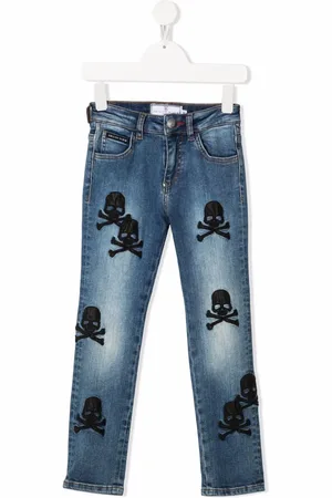 Philipp Plein Drage-broderede jeans med almindelig pasform