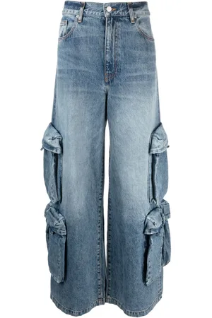 AMIRI Baggy mellemhøje jeans med brede ben