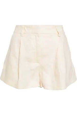 Reformation Alex shorts med plisseret detalje