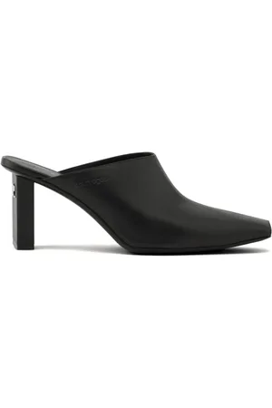 Courrèges 70mm pumps i læder med firkantet tå