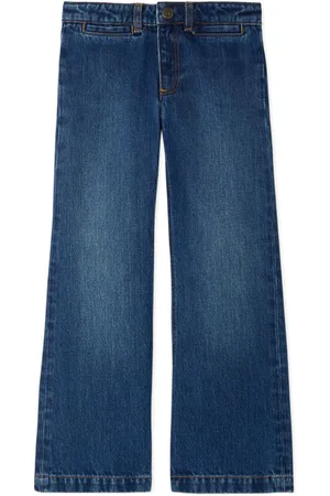 BONPOINT Gersand jeans i genanvendt bomuld med brede ben
