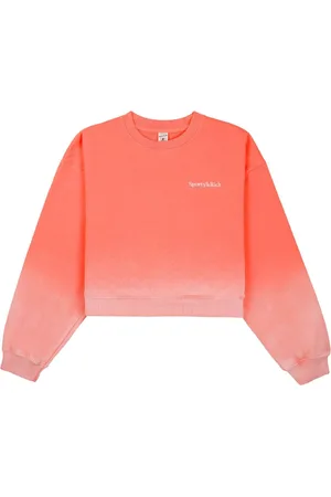 Sporty & Rich Dip Dye sweatshirt med broderet logo
