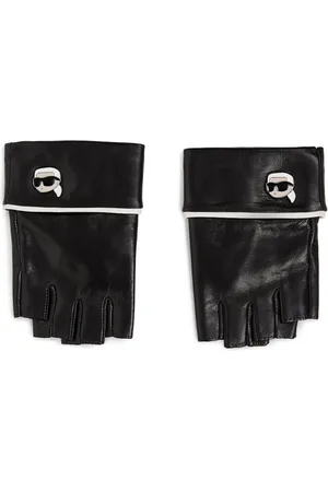 Karl Lagerfeld Fingerløse Ikon handsker i læder