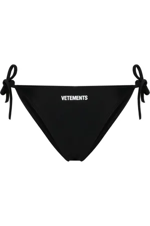 Vetements Bikiniunderdel med logotryk og bindedetalje
