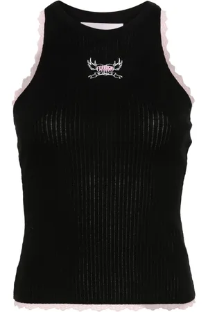 Chiara Ferragni Ribbet tanktop med logotryk