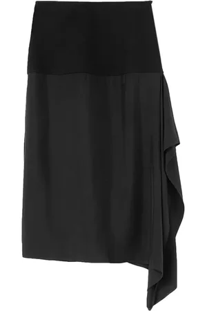 Jil Sander Mellemlang nederdel med draperinger
