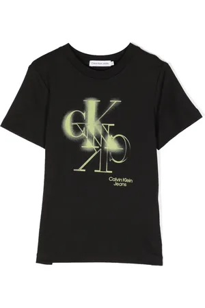 Calvin Klein T-shirt med spray-logotryk