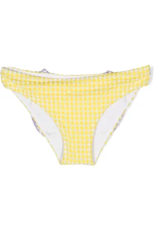 MC2 SAINT BARTH Gingham-ternede badebukser med oversize sløjfe