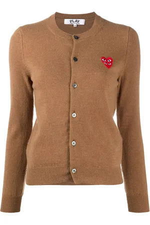 Comme des Garçons Strikket cardigan med broderet logo