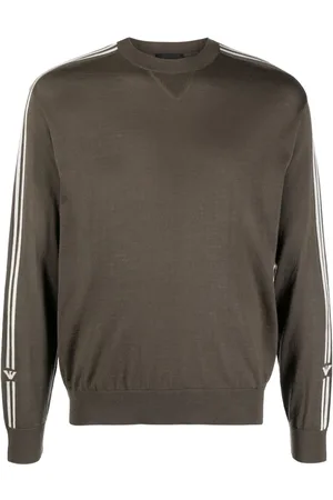 Emporio Armani Intarsiastrikket trøje