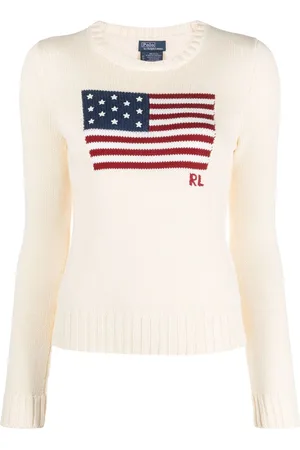 Ralph Lauren Trøje med flag-intarsia