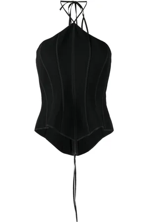 MATICEVSKI Intuit Bustier top med korset-stil