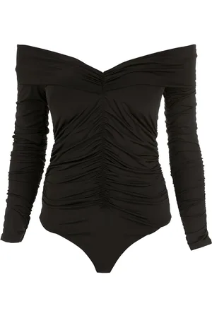 AMIR SLAMA Ruchet body med off-shoulder-snit