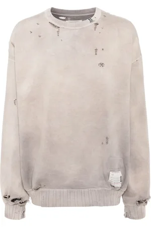 Maison Mihara Yasuhiro Sweatshirt med falmet effekt
