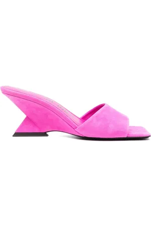 The Attico Cheope 75mm mules i ruskind