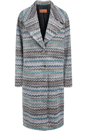 Missoni Frakke med zigzagmønster