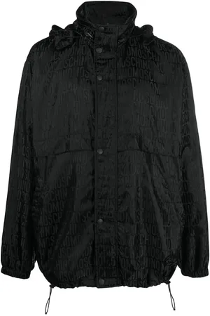 Moschino Jakke med jacquard-monogram og hætte
