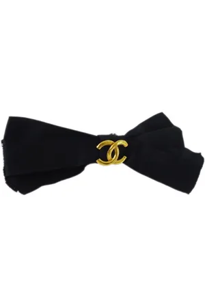 CHANEL Hårspænde med sløjfe og CC-logo