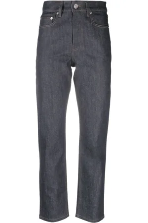 Maison Kitsuné Cropped jeans med lige ben
