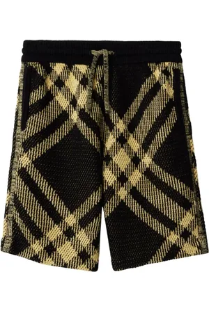 Burberry Shorts i strik med ternet tryk