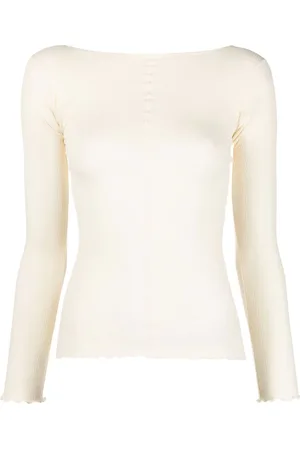 Baserange Sweater med takket kant