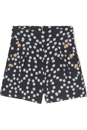 Balmain Shorts med knapper og løvehoved