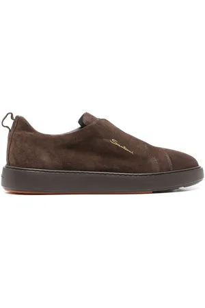 santoni Slip-on sneakers i ruskind